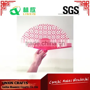 Bamboo Ribs Custom Logo Foldable Cheap Paper Hand Fan thumbnail-1