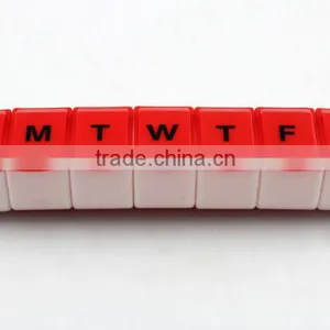 New Poplar 7 Day Pill Box With High Quality, Various Color ,custom Logo,OEM Orders Are Welcome thumbnail-1