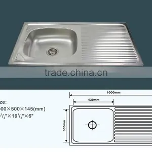 JZ-825 Manufacturers Stainless Steel Kitchen Sink thumbnail-2