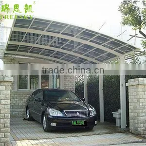 White Metal Frame Canvas Carport With Polycarbonate Sheet,car Gazebo,portable Car Shelter thumbnail-1