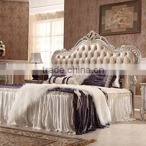 Bisini Luxury Furniture Bed, Exquisite Bedroom Furniture King Size Bed, Wooden Bedroom Furniture Set (BF01-ML010) thumbnail-2