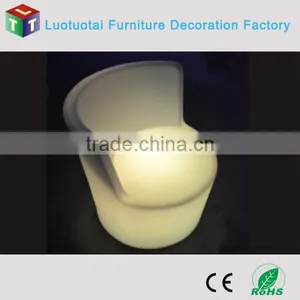 PE Waterprood Anti-UV Rechargable Customize Plastic LED Rotomoulding Sofa for Living Room /wedding/bar/night Club thumbnail-3