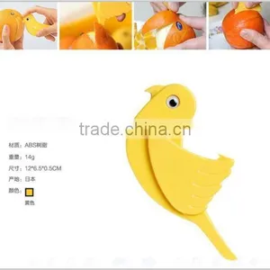CY146 Orange Peelers Zesters Opener Practical Lemon Fruit Slicer Bird Shape Fruit Stripper Opener thumbnail-5