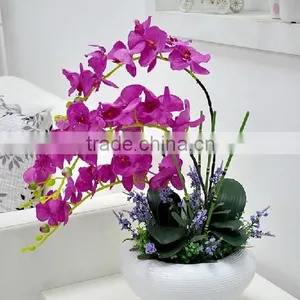 Sleek Realistic Artificial Flower Orchid Pot With Nice Price thumbnail-1