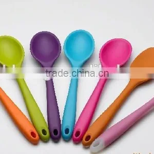 2014 Wholesale Soft and Colored Silicone Spoon for Babies thumbnail-1