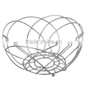 Metal Wire Fiower-shape Fruit Basket thumbnail-1
