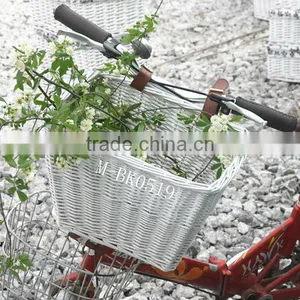Rectangle Wicker Bicycle Basket & Bicycle Accessory (Direct Supplier) thumbnail-1