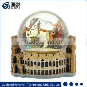 Unique Curious Italy Rome Colosseum Snow Globe thumbnail-1