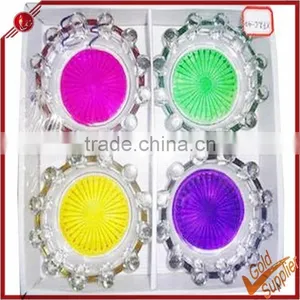 New Design High-quality Beautiful and Durable Colored Square Glass Ashtray thumbnail-2