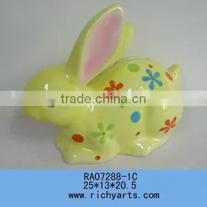 Ceramic Easter Gift,Rabbit Decoration,Easter Ornament thumbnail-1