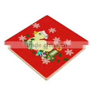 2017 Alternative Wooden Drink Coasters Christmas Cup Coaster Made in China thumbnail-1