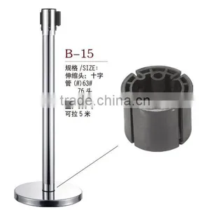 Silvery Stainless Steel Outdoor Traffic Retractable Crowd Control Barrier thumbnail-1