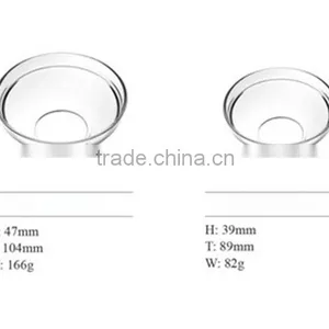 Hot Boat Salad Bowl Machine Made Glass Bowl thumbnail-1