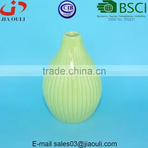 Mini Ceramic Vases Glazed Green thumbnail-2