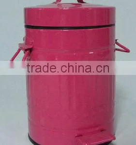 Foot Pedal Painted Waste Bin thumbnail-1