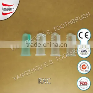 2017 Hot Sale China Wholesale Silicone Finger Toothbrush Baby Teeth Care Product thumbnail-4
