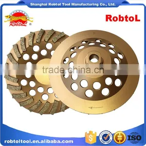 125mm Turbo Row Waved Spiral Diamond Grinding Disc Cup Wheel for Concrete Floor 5" Cutting Tools Abrasive Polishing Grinder thumbnail-6