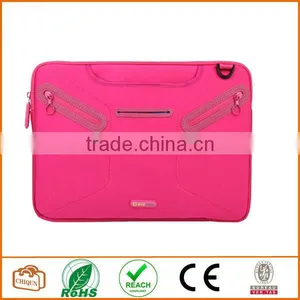13.3 Inch Ultrabooks/ Laptop / NetBook/ Super Protection Sleeve Shoulder Bag / Multi-functional Briefcase Carrying Case Hot Pink thumbnail-1