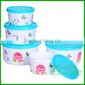 BPA Free Microwave Safe Food Grade Plastic Kitchen Food Storage Containers 3 Pcs/set thumbnail-1