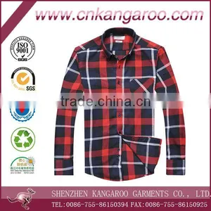 2104 New Style Men's Spring or Fall Twill Plaids Casual Shirt thumbnail-1