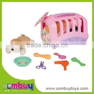 Hot Sale Indoor Children Toys Plush Pet Dog Small Plastic House Set thumbnail-1