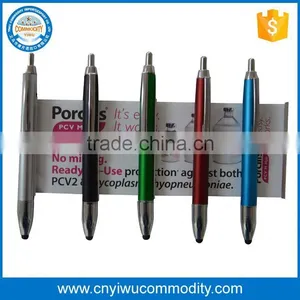 Promotional Logo Printed Custom Banner Pen thumbnail-1
