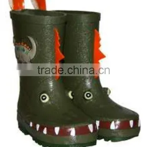 Cool Kids Nature Rubber Dragon Rain Boots thumbnail-1