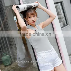 Wholesale Women Tank Tops Sexy Unique T-shirt Vest New Design Girls Sexy Tops thumbnail-5