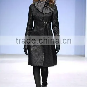 Ladies Cotton Fashion Coats Cotton Long Coats thumbnail-1