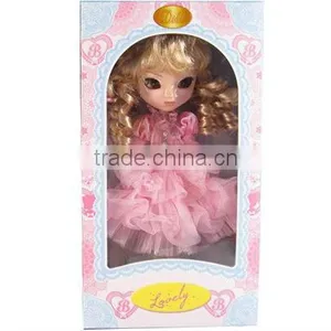 11" Plastic Kids Fashion Blythe Doll With Eye Roving thumbnail-1