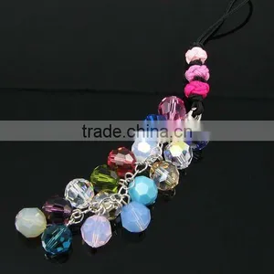Fashion Crystal Bead Mobile Charm, High Quality Korea Crystal Cell Phone Accessories, Color Crystal Bead Mobile Accessories thumbnail-1