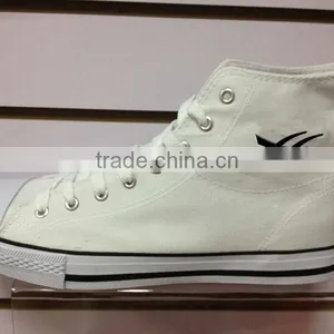 2014 High Cut Plain White Canvas Shoes thumbnail-1