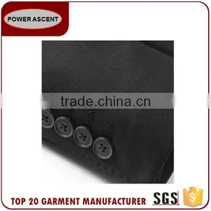 2017 Wholesale Custom Classic Style Regular Fit 2 Button Black Mens Suit thumbnail-6
