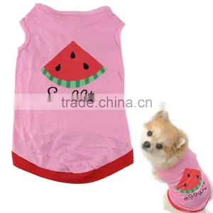 Pink Pet Puppy Summer Shirt Pet Clothes T Shirt With Printing thumbnail-1