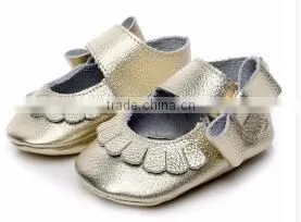 Genuine Leather Kids Shoes Leather Bows Baby Shoes thumbnail-2