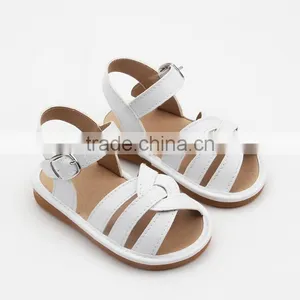 2017 Baby Shoes Plain Color Safe Leather Shoes for Kids Squeaky Shoes thumbnail-1