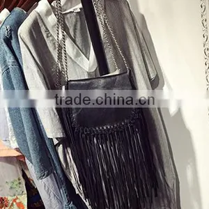 DY0071Z High Fashion Ladies Chain Fringe Shoulder Bag Tassels Bag thumbnail-2