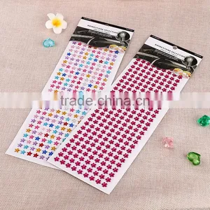 Multcolor Mobile Phone Sticker Acrylic Decoration Sticker Children DIY Crystal Sticker Star Shape Sticker thumbnail-1