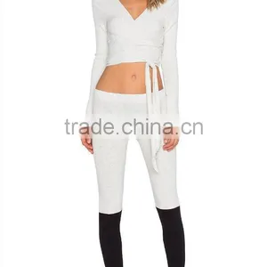 Hot Sale Women's Sexy Sports Wear Belly Breathable Tight Tops Yoga Running Jogging Wear thumbnail-4