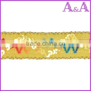 Wholesale Black Braided Embroidered Woven Decorative Metal Chain Trim thumbnail-5