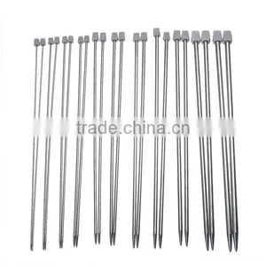 Custom 34.7cm Double Stainless Steel Single Pointed Knitting Needles thumbnail-1