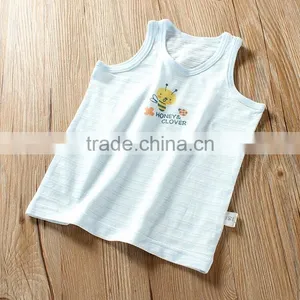 Latest Design Girls Tops Wholesale High Fashion Printed Cotton Vest for Little Girls thumbnail-4