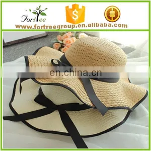 Wholesale Fashion Summer Women Panama Beach Hat thumbnail-2