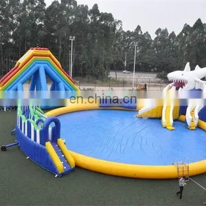 HI Lake Inflatables Water Games For Adults / Bouncia Aquapark Inflatable Water Park Equipment Price thumbnail-5