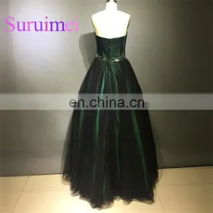 Sweetheart Neck Prom Dresses Hot Sale Tulle Ball Gown Evening Gowns Floor Length thumbnail-2