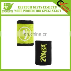 High Quality Logo Custom Cotton Sport Wristband thumbnail-1