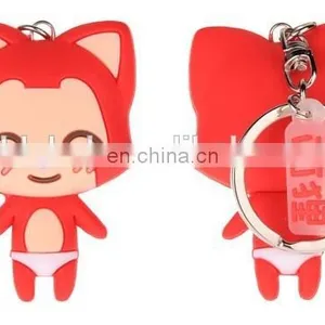 Cool Style New Design Oem Custom 3D Rubber Keychain thumbnail-5