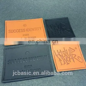 Jeans pu Patch Custom Embossing Logo Leather Labels for Bags/hat thumbnail-5