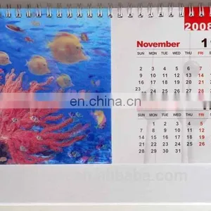 Custom Cheap 2018 Design 3D Lenticular Desk Table Wall Perpetual Advent Calendar Printing thumbnail-1