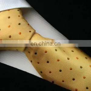 Silk Navy and White Dot Casual Mens Tie thumbnail-3